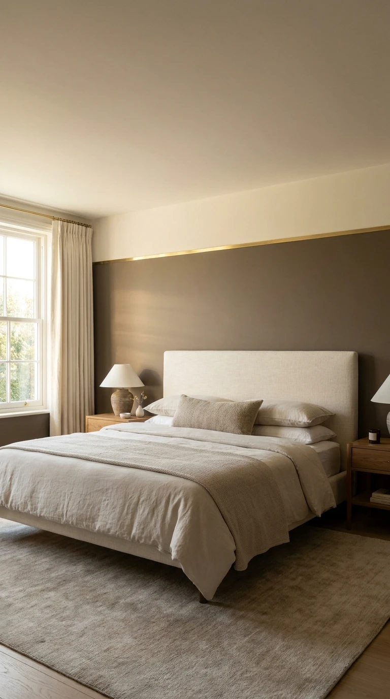 Idée déco : Associer deux couleurs sur un mur de chambre