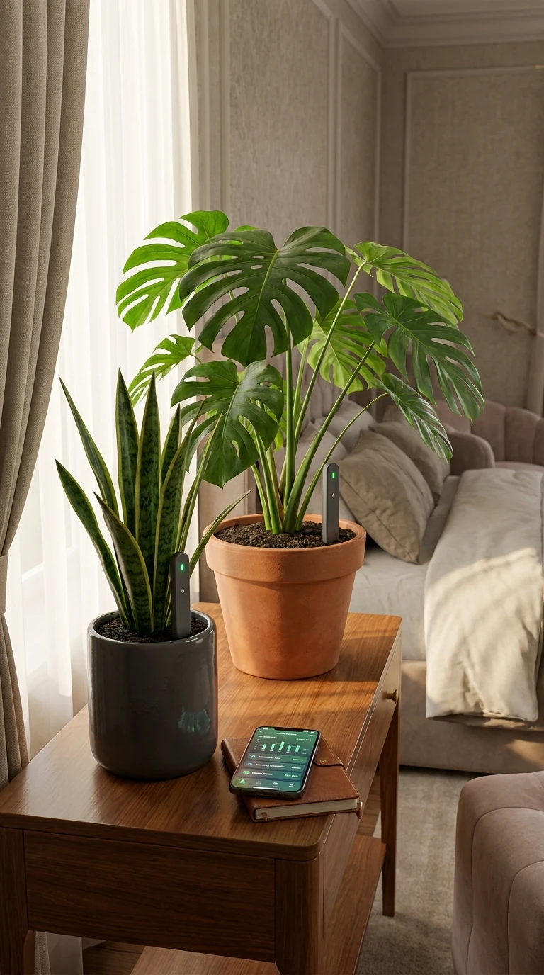 Choisir des plantes connectées avec capteurs d'arrosage