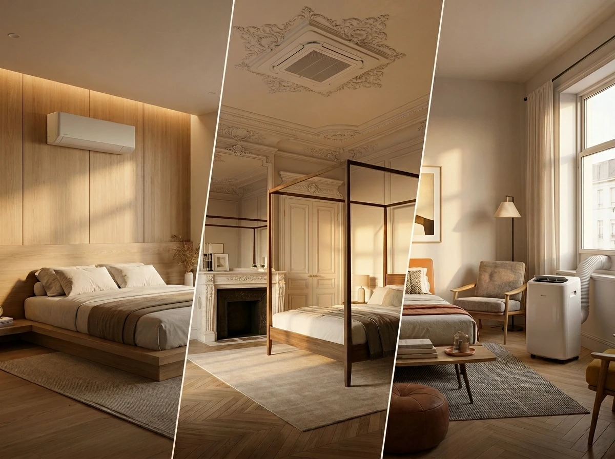 Choisir le bon type de climatisation pour une chambre parentale