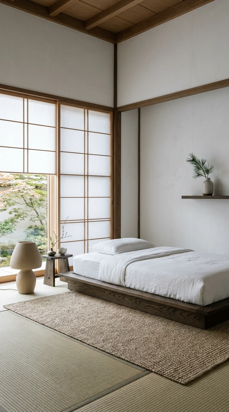 Choisir un lit bas pour une ambiance japonaise sereine