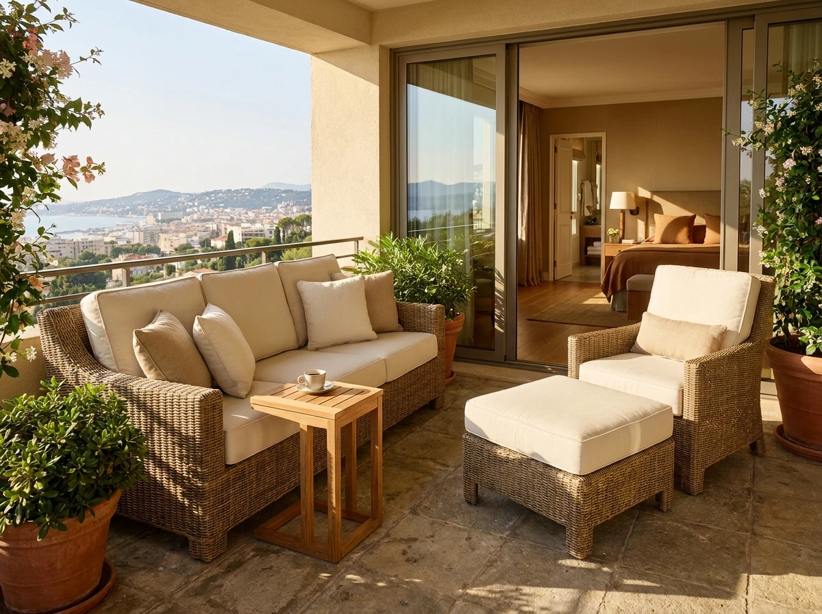 Mobilier de jardin élégant et résistant pour terrasse de luxe