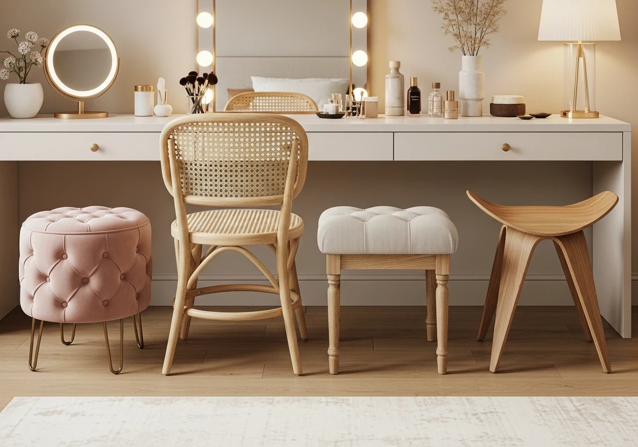 Choisir un tabouret de coiffeuse design et confortable