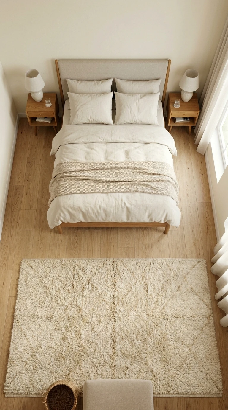 Choisir la taille idéale d'un tapis de chambre