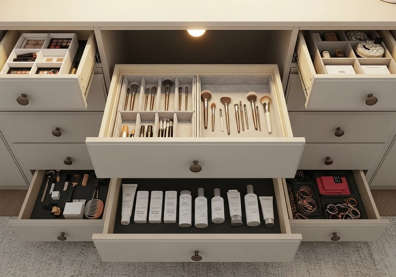 Choisir une coiffeuse à tiroirs pour une organisation optimale