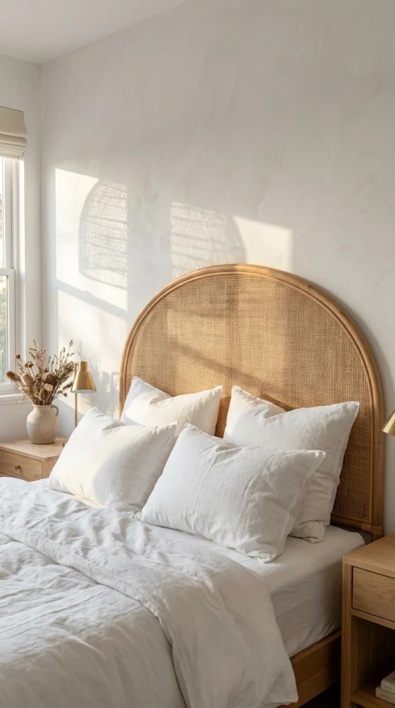 Choisir une tête de lit en bois massif ou en rotin