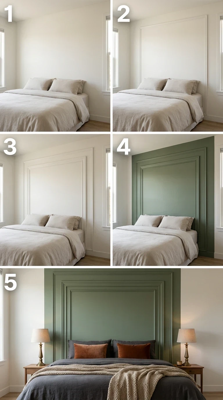 DIY : Créer une tête de lit architecturale avec des moulures