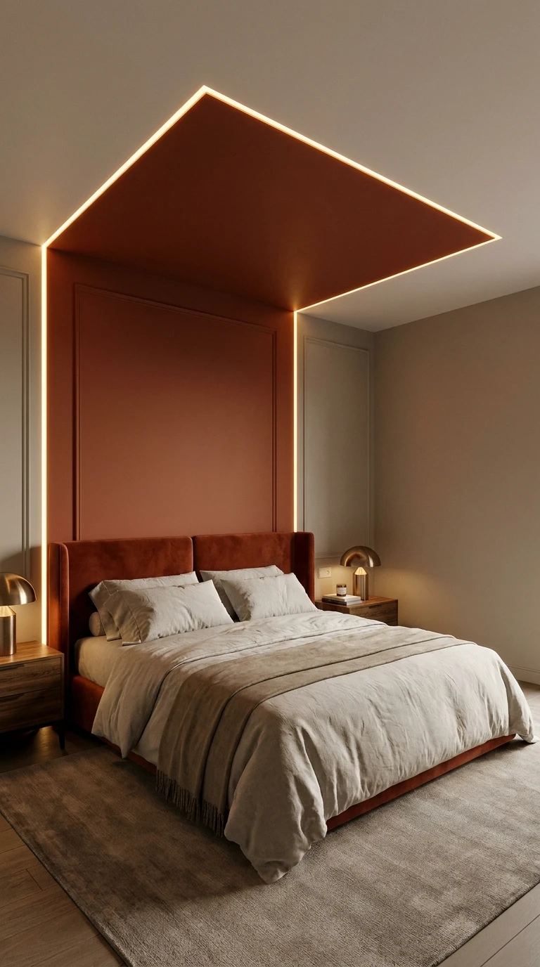Créer un effet alcôve design autour du lit