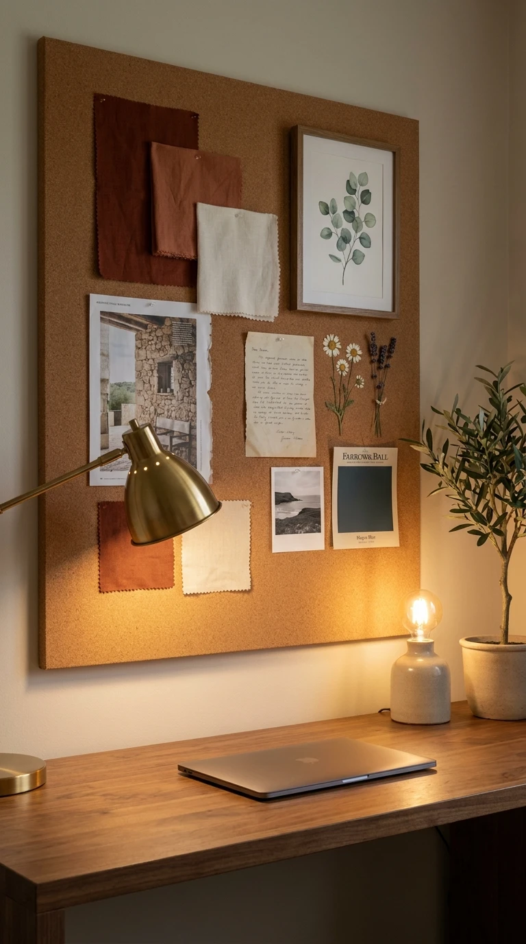 Création d'un tableau d'inspiration ou moodboard créatif