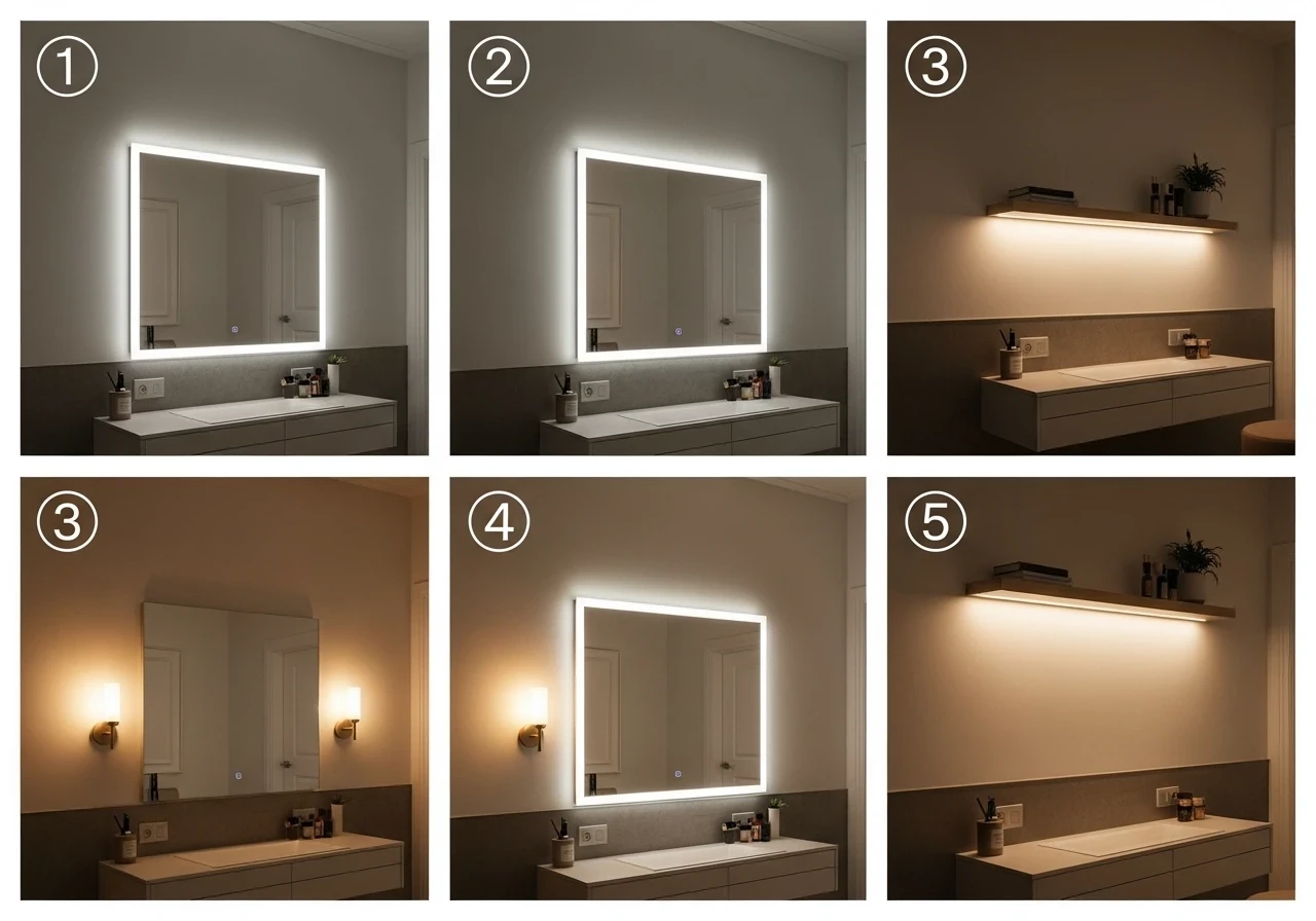 Ambiances lumineuses pour coiffeuse
