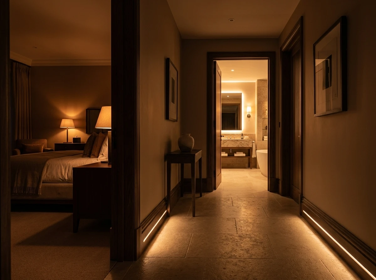 Créer une transition lumineuse vers la salle de bain
