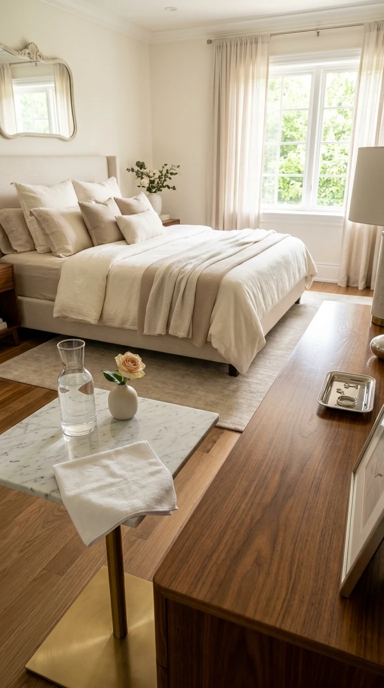 Guide pour dépoussiérer les surfaces d'une chambre à coucher