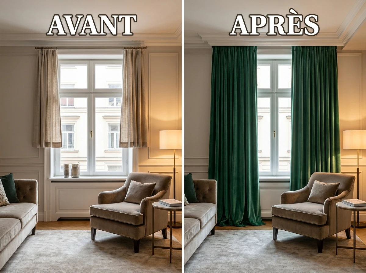 Doublez vos rideaux pour l'obscurcissement