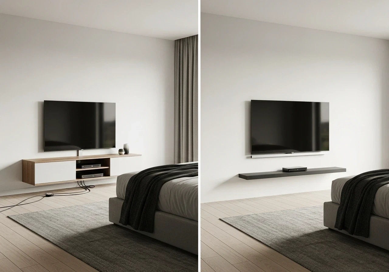 Optimisation d'espace : Fixer la télévision au mur