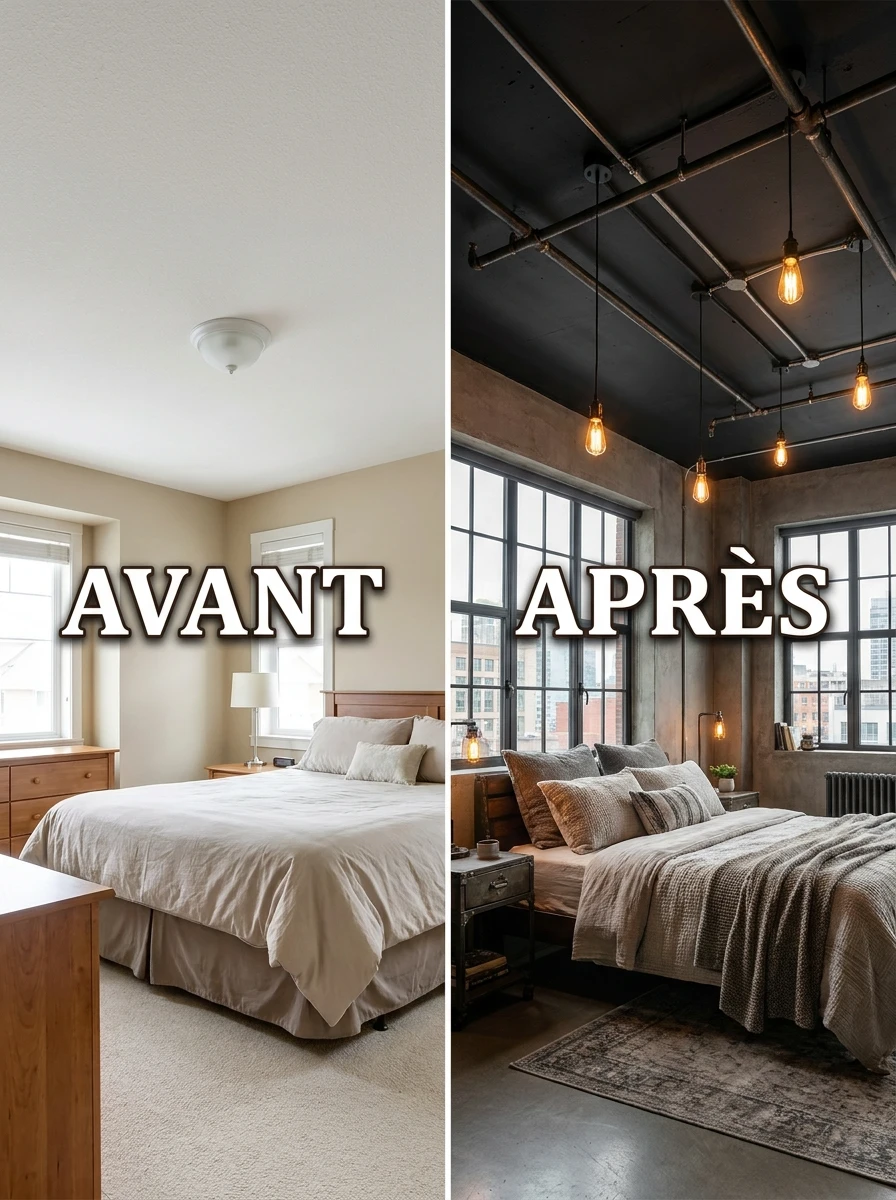 Installer un plafond peint en noir pour l'effet usine
