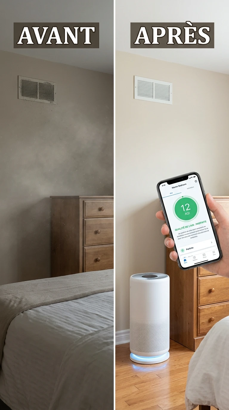 Installer un purificateur d'air connecté