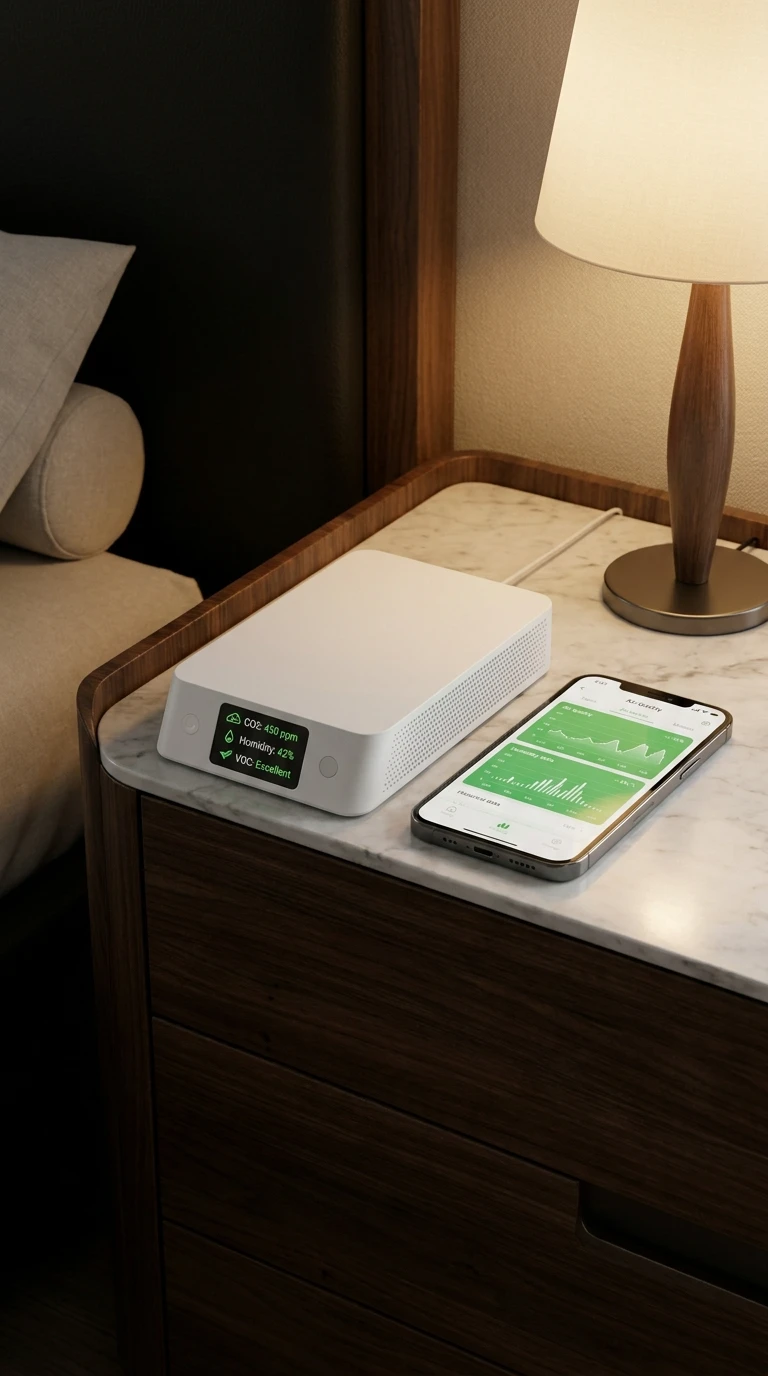 Intégrer un capteur de qualité de l'air connecté dans une chambre