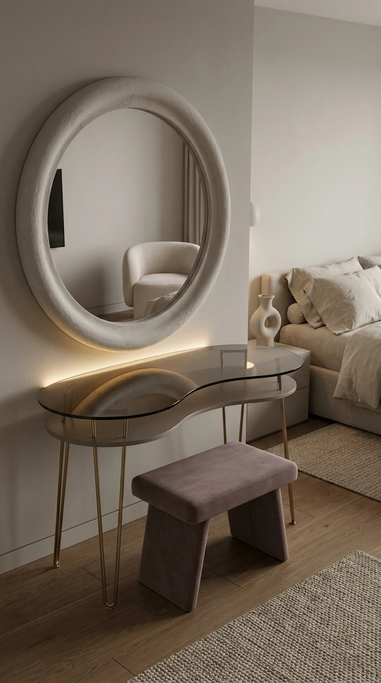 Aménagement d'un coin coiffeuse design et élégant