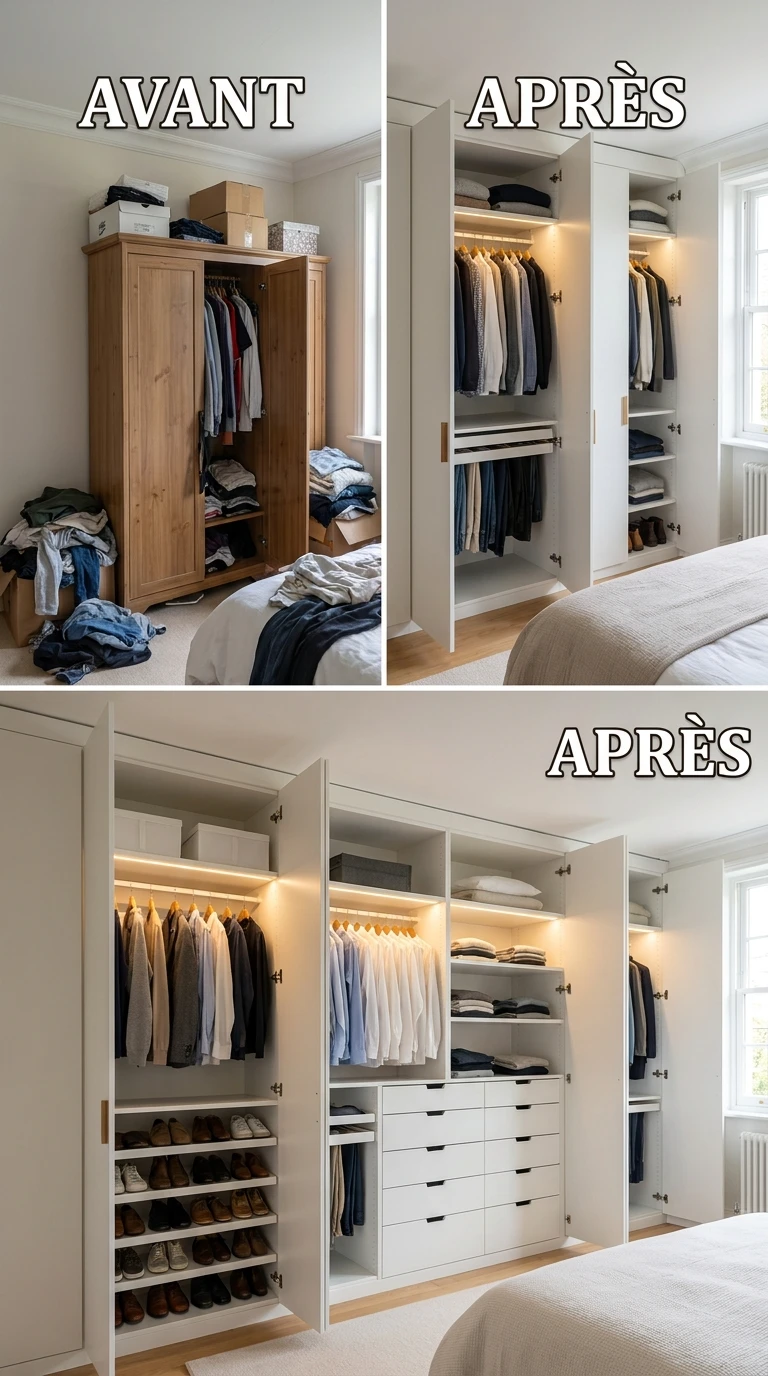 Investir dans un dressing sur mesure adapté au volume réel