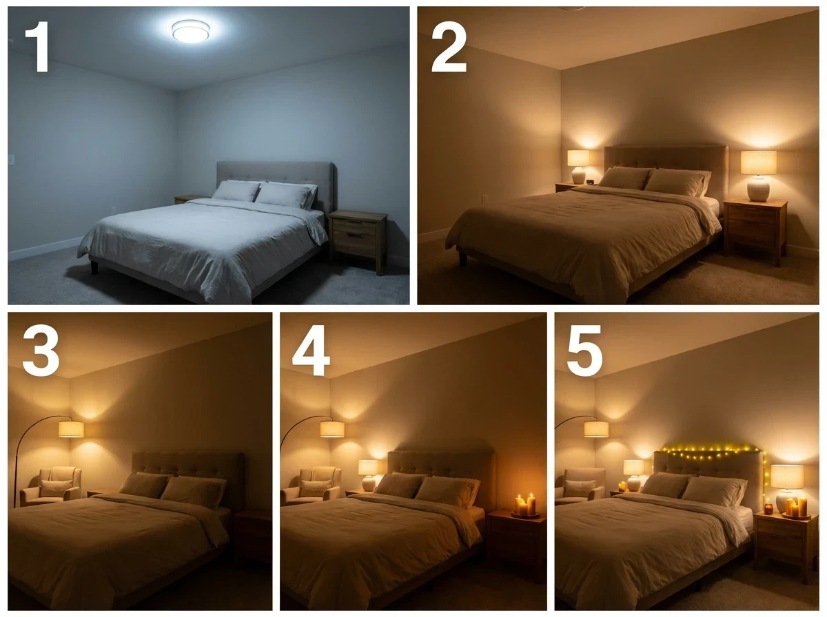 Optimiser l'Éclairage pour une Ambiance de Chambre Chaleureuse