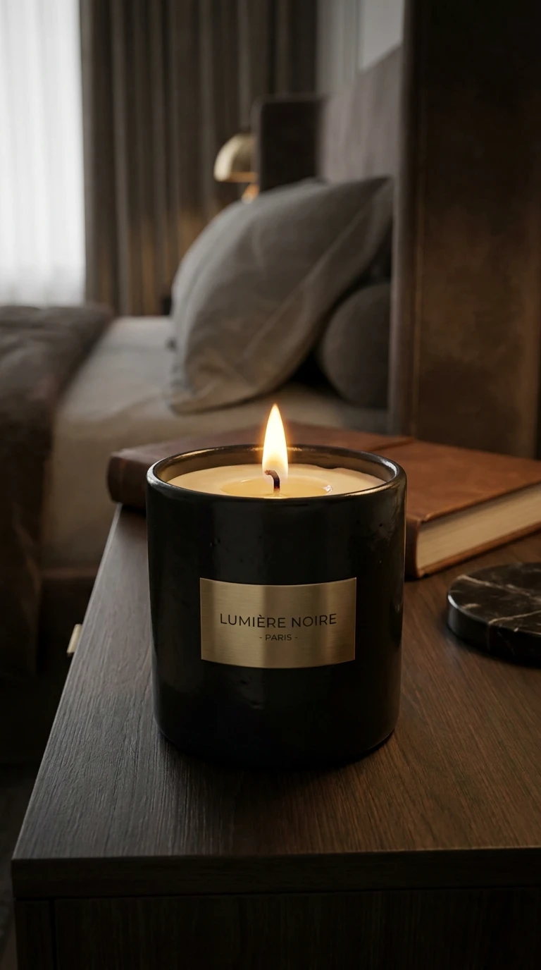 La bougie parfumée de créateur en céramique
