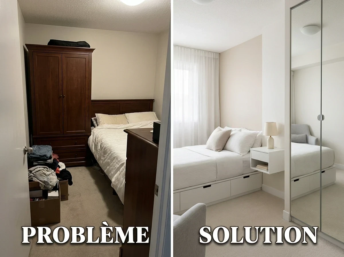 la chambre est trop petite