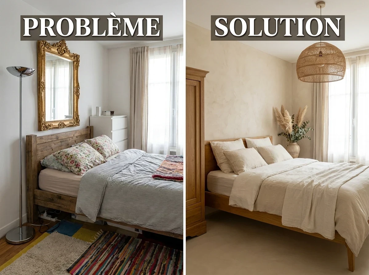 la chambre n'a pas de style cohérent