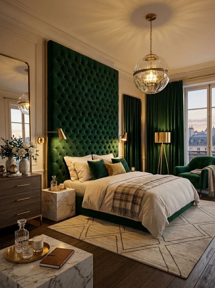 La chambre parentale luxe : la vision d'ensemble