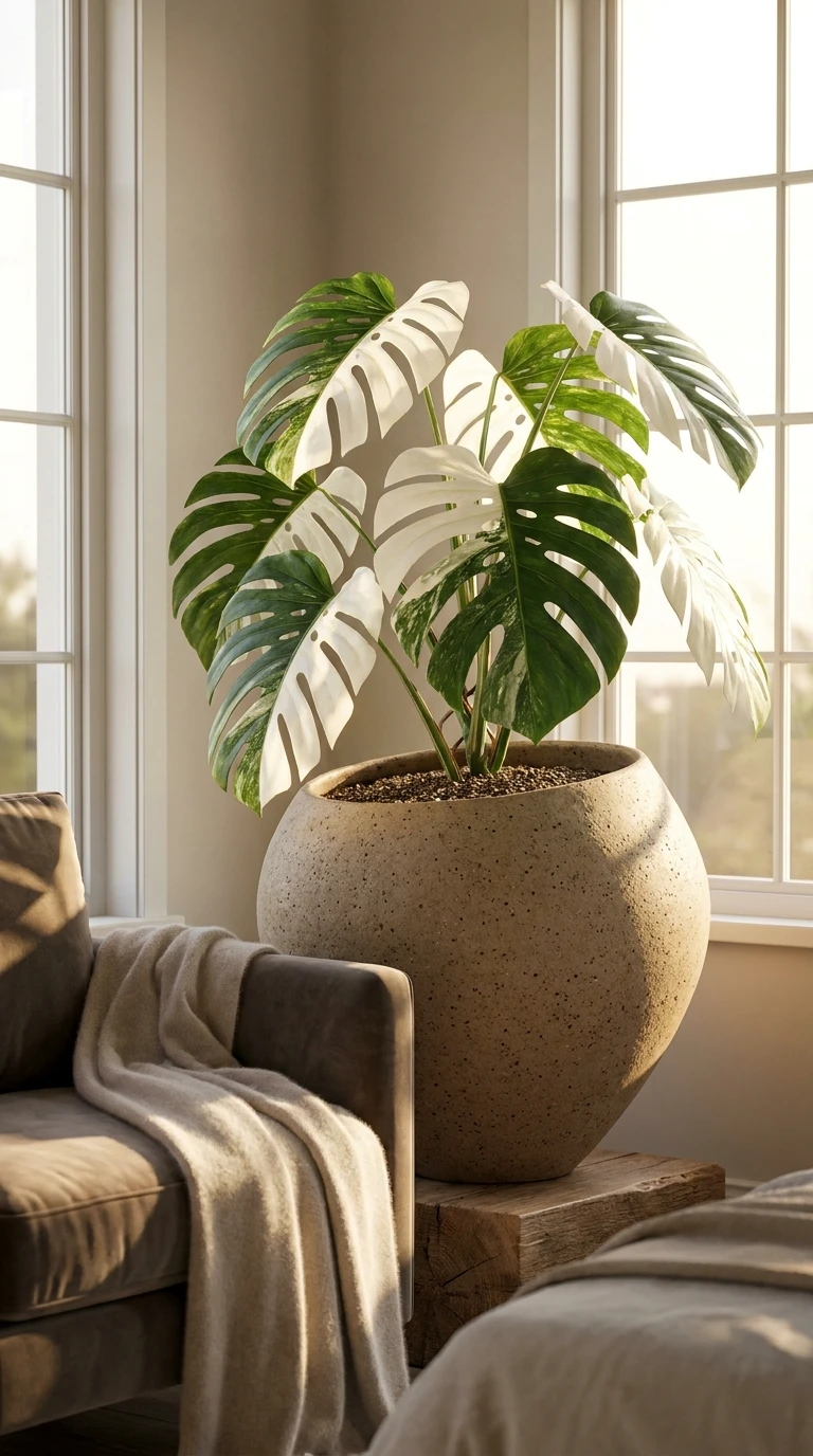 La plante rare en pot céramique de créateur