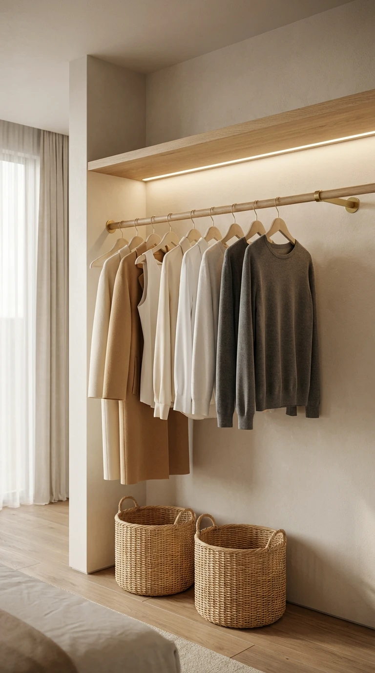 Le Dressing Ouvert : Minimaliste et Tendance