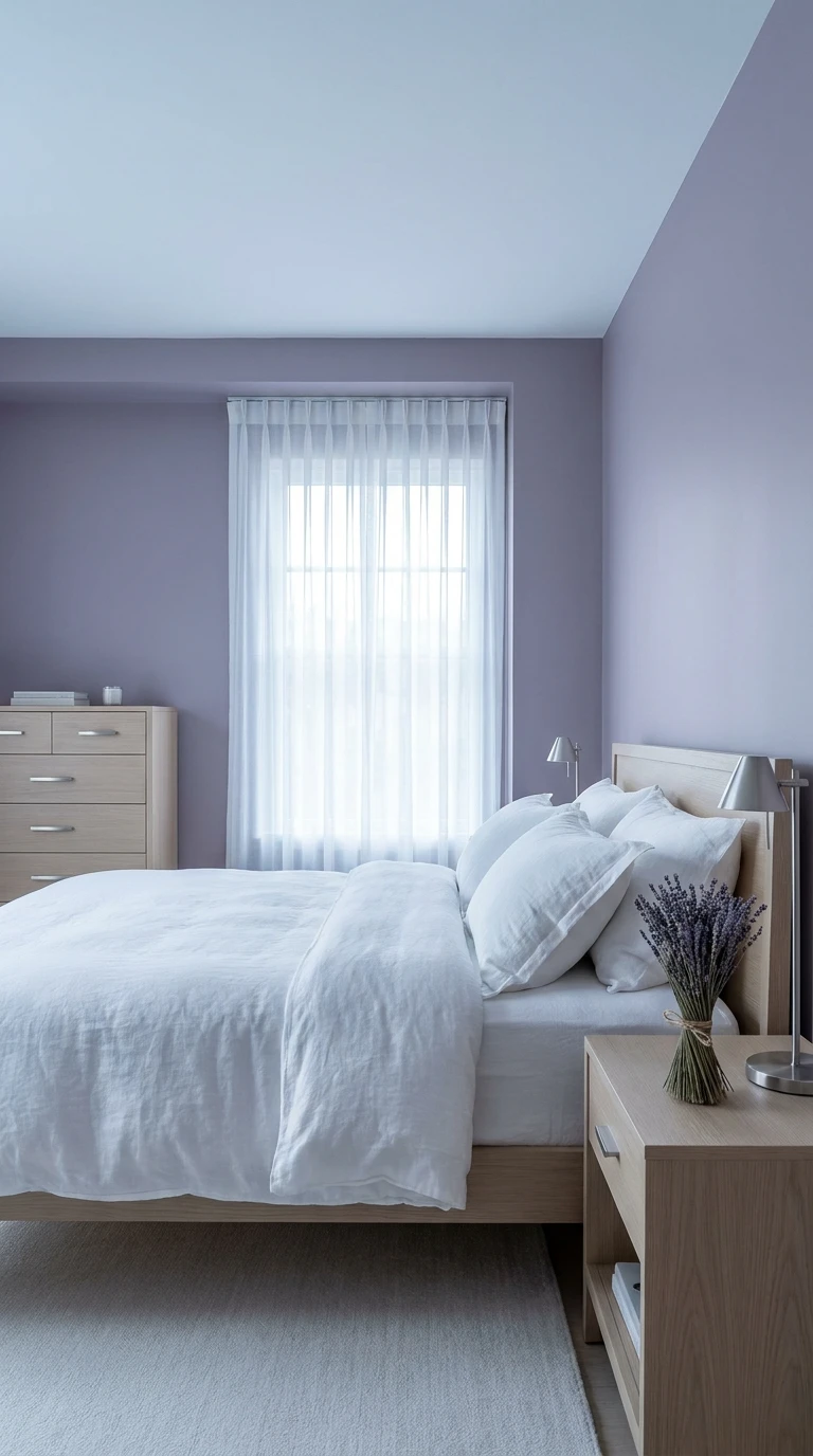 Chambre lavande : douceur et calme