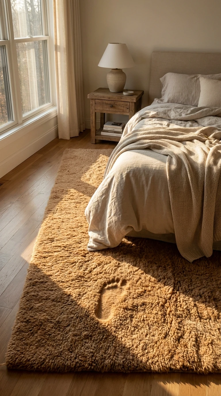 Tapis en laine naturelle : douceur et durabilité pour la chambre