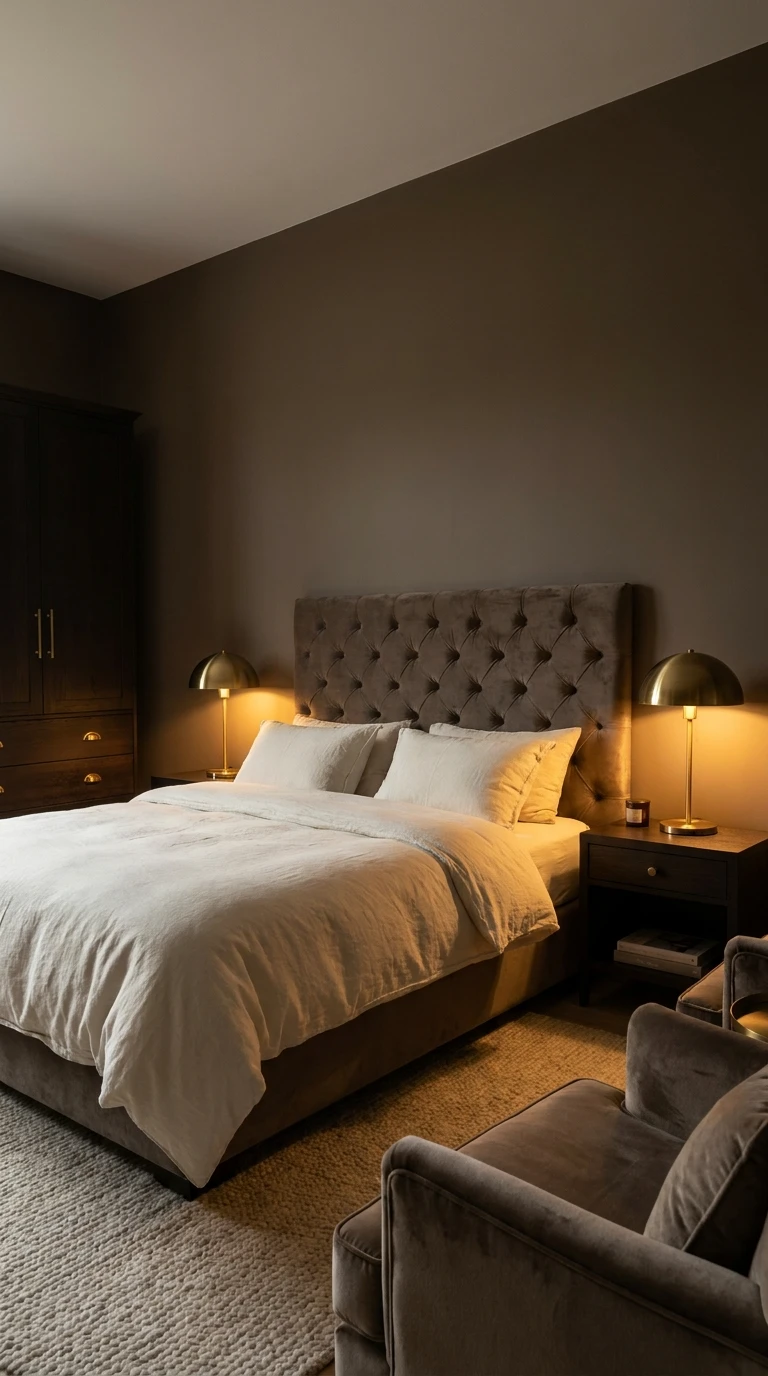 Le taupe, élégance discrète et profondeur pour la chambre