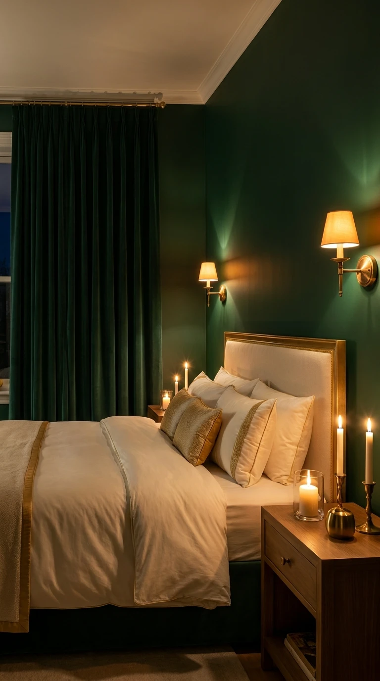 Chambre vert forêt : une ambiance cocooning et élégante