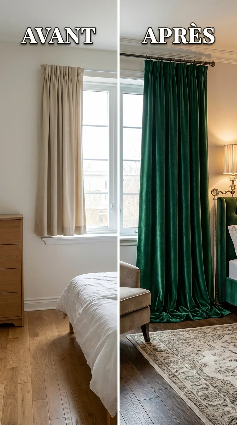 Les rideaux en velours longue chute : l'opulence textile murale