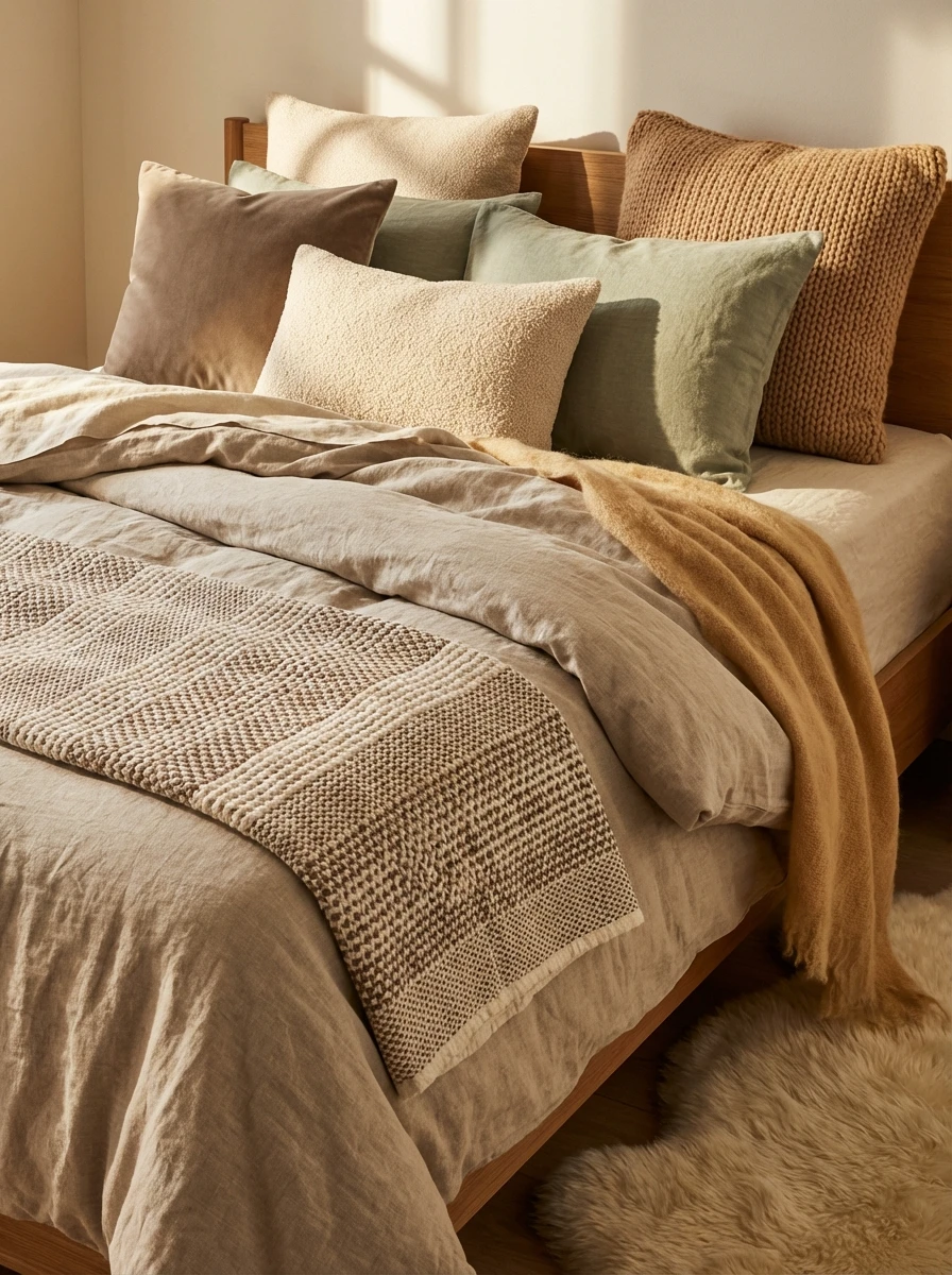 Les textiles : cœur d'une chambre cocooning et chaleureuse
