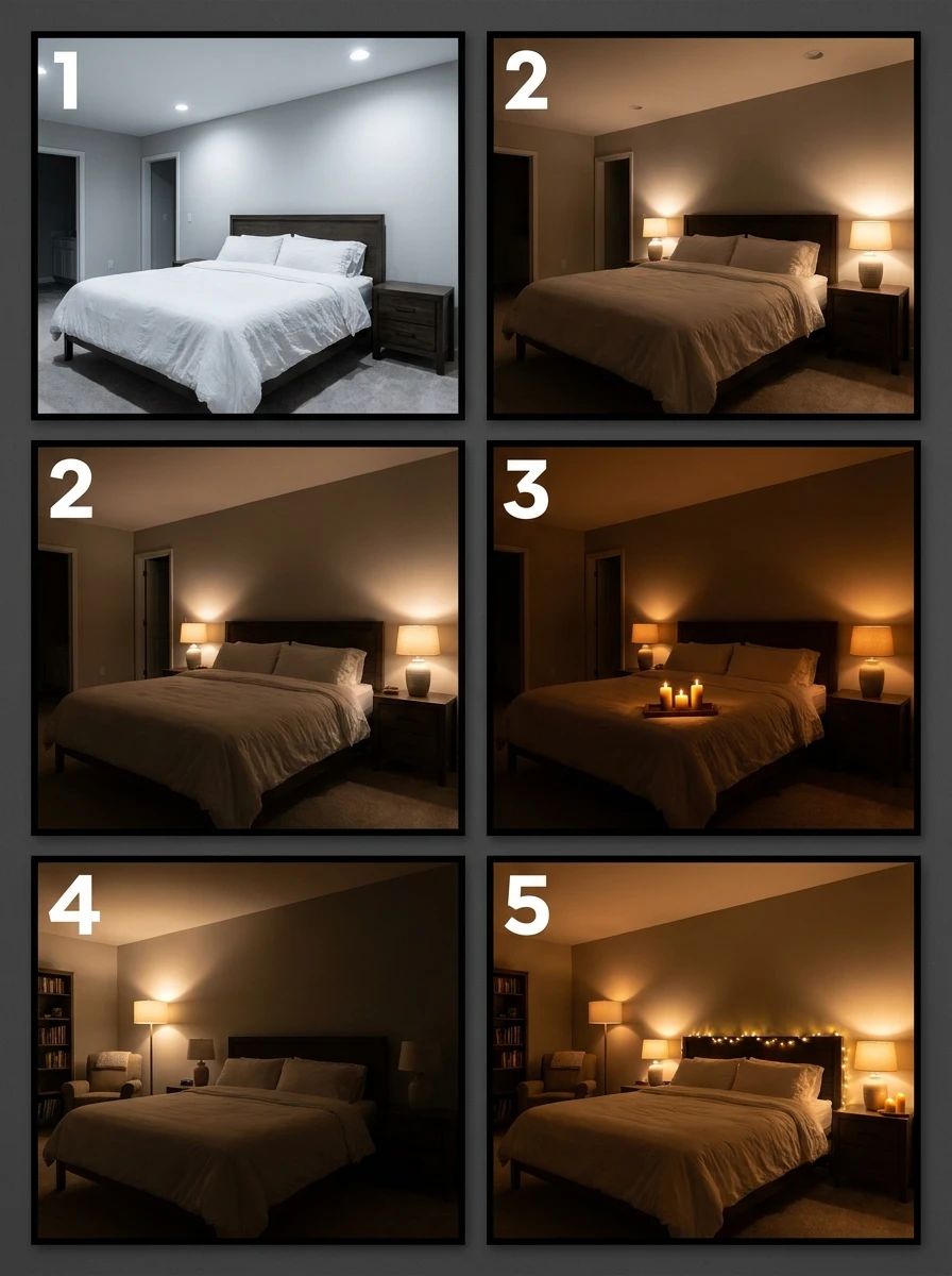 Maîtriser l'éclairage pour une chambre à coucher intime