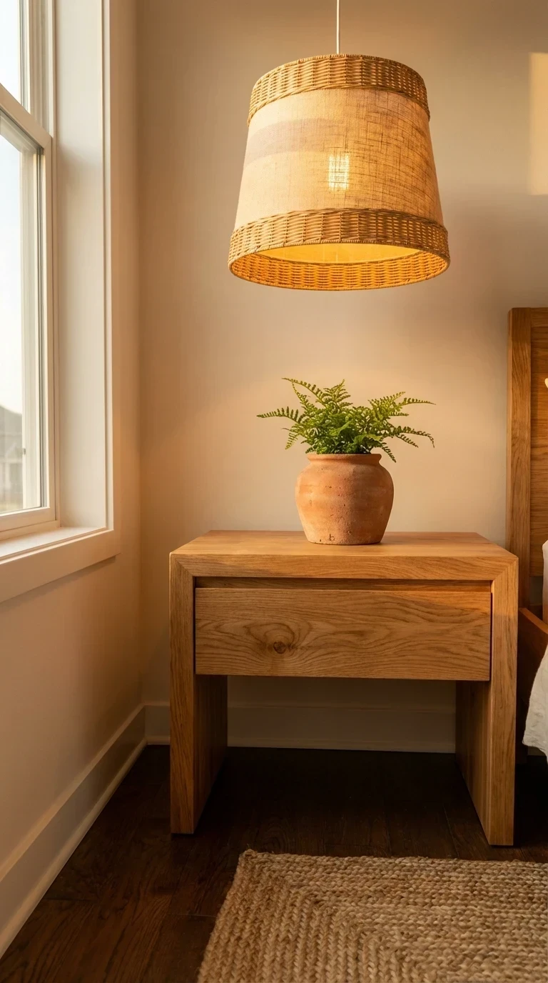 Matières Naturelles pour une Chambre Chaleureuse