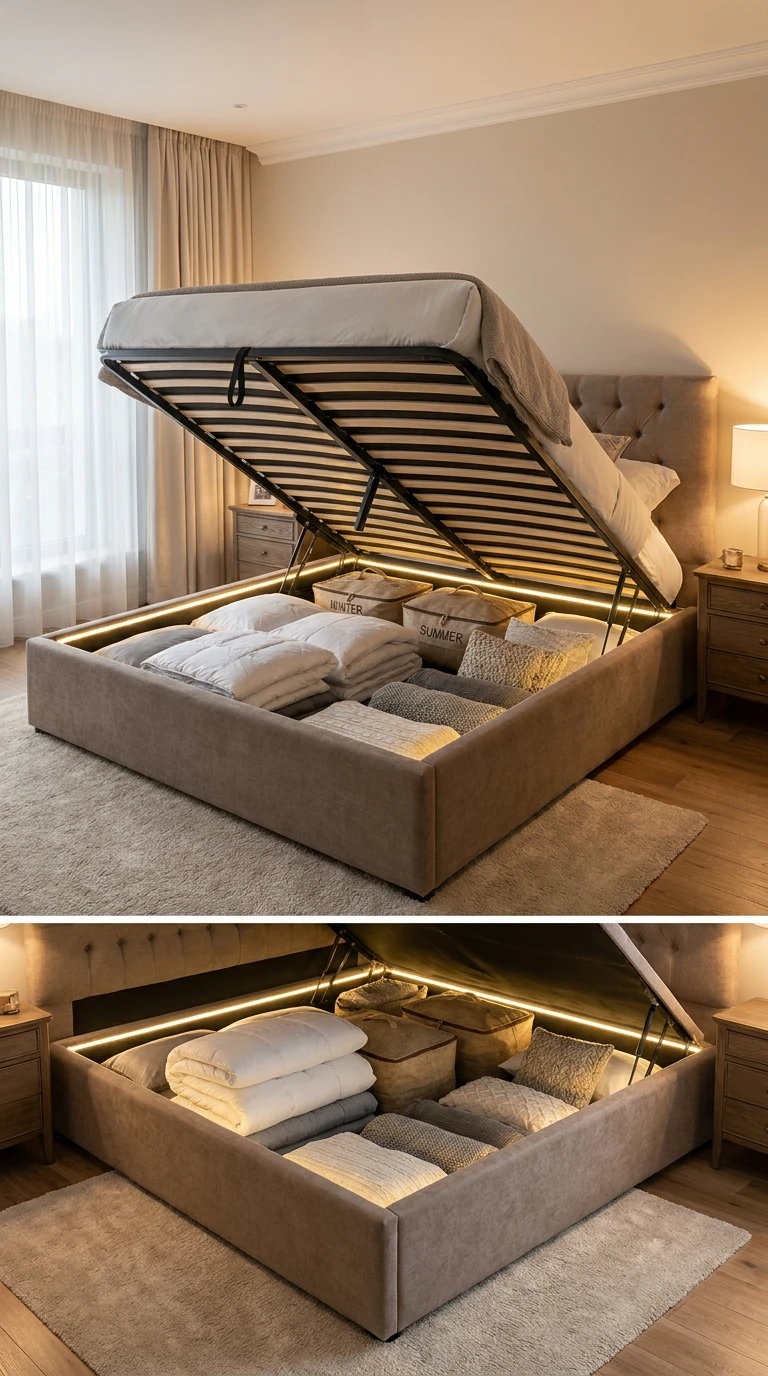 Miser sur un lit coffre pour optimiser le rangement