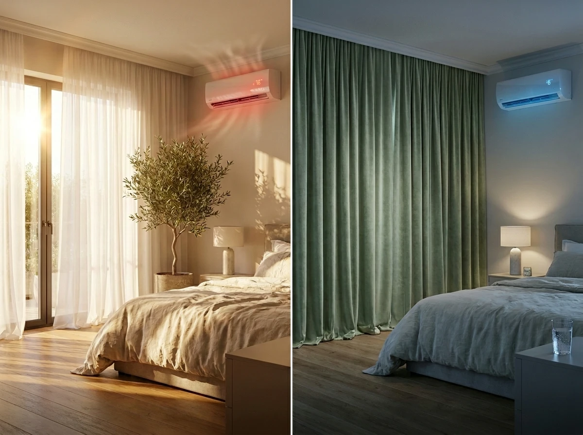 Optimisation de la climatisation avec des rideaux thermiques