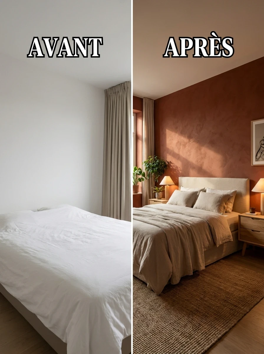 Peindre un mur accent dans une couleur forte