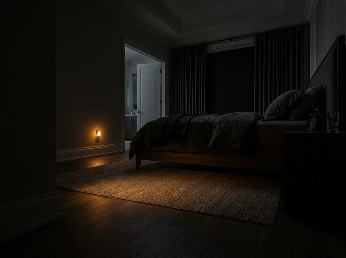 Éclairage de nuit pour réveils nocturnes sécurisés