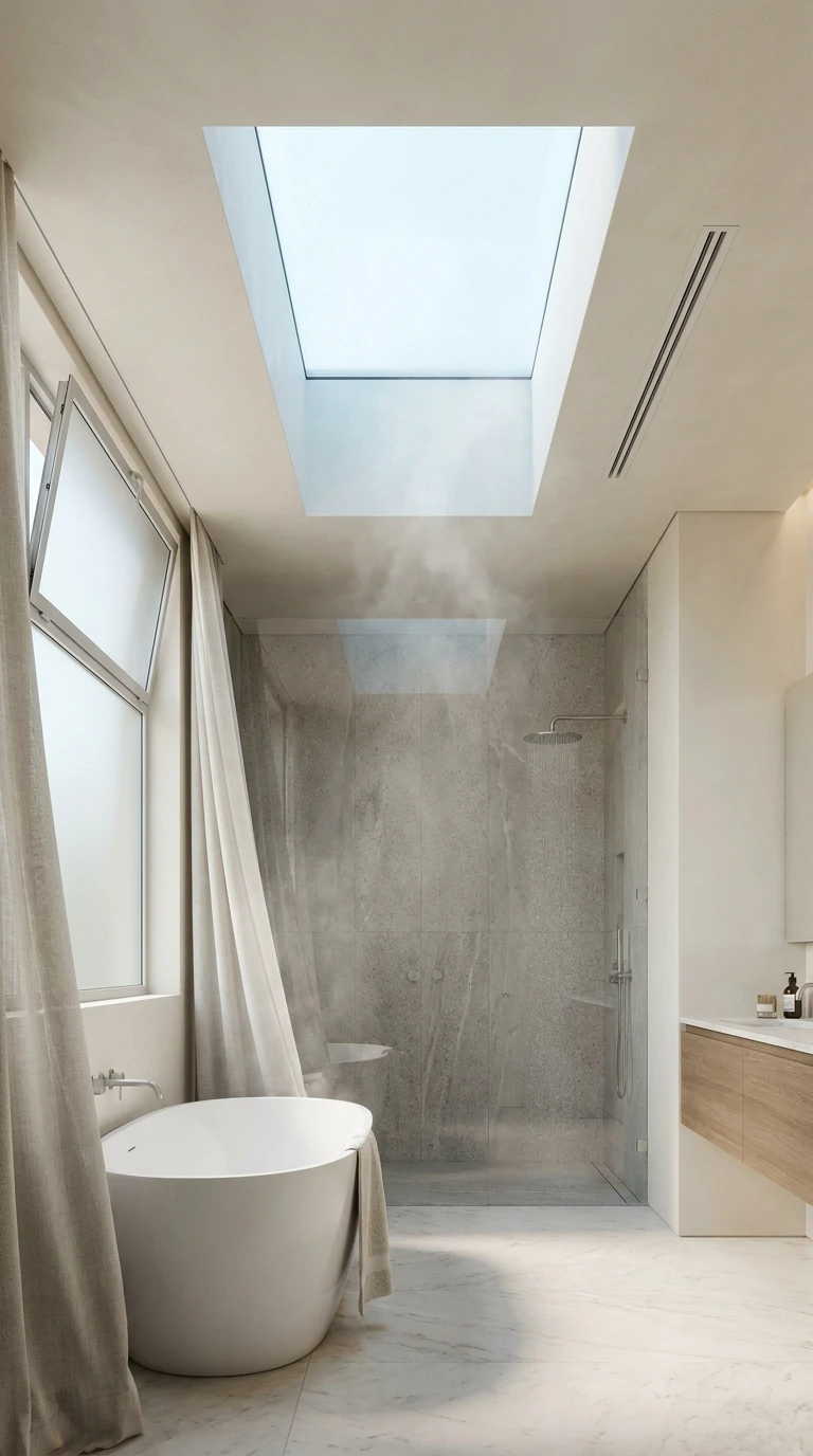Penser la ventilation dès la conception d'une salle de bain