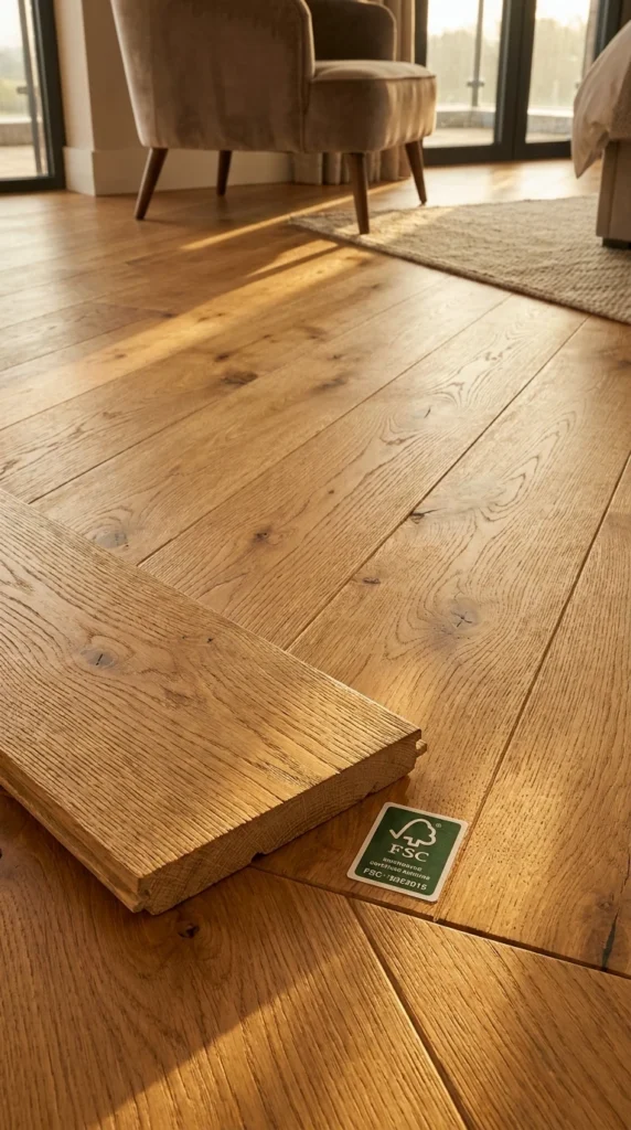 Poser un parquet en bois massif certifié FSC ou PEFC