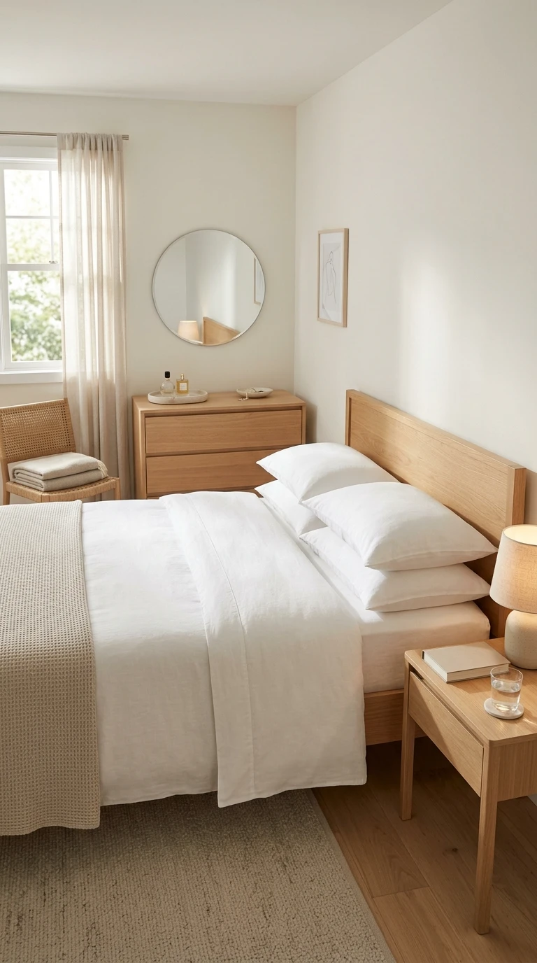 Préserver l'ordre dans une chambre minimaliste