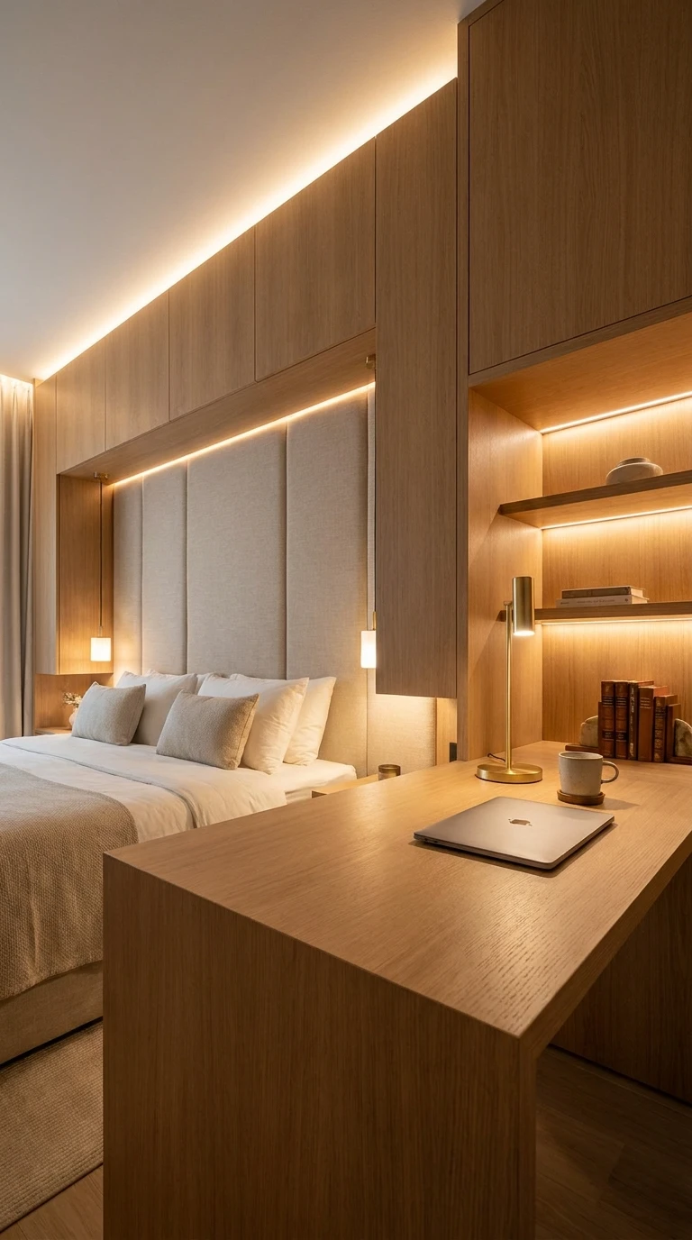 Prolonger la tête de lit en bureau sur mesure