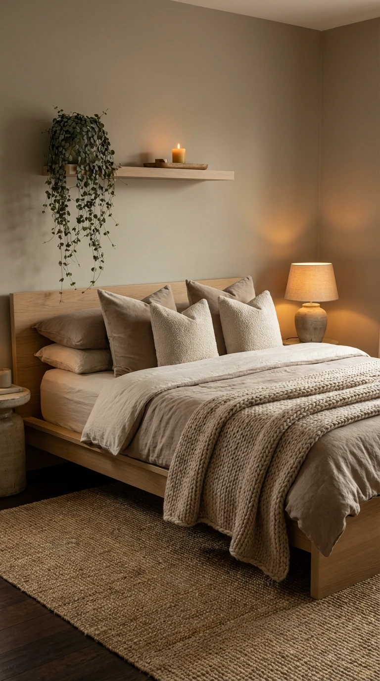 Aménagement d'une chambre cocooning chaleureuse