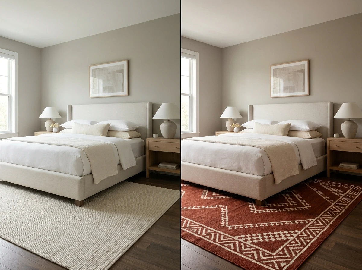 Renouveler l'atmosphère d'une chambre avec un nouveau tapis