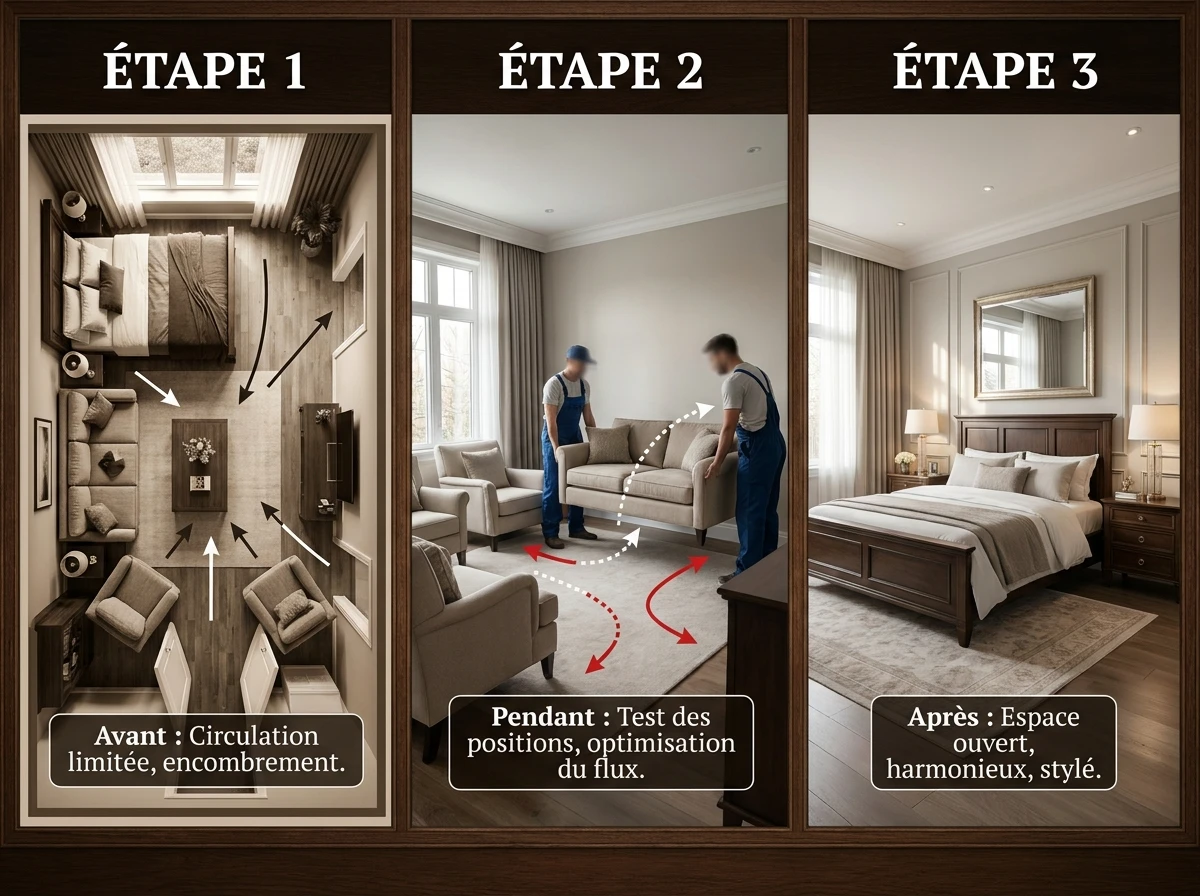 Réorganiser la disposition des meubles
