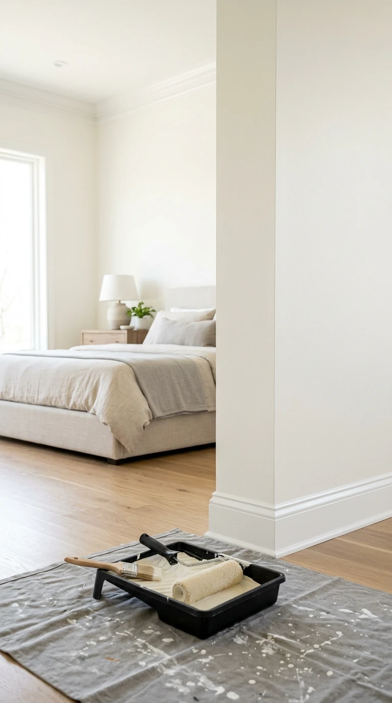 Repeindre et rafraîchir les murs d'une chambre