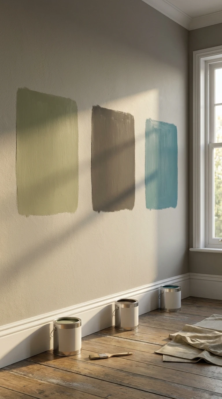 Comment tester les couleurs de peinture sur un mur